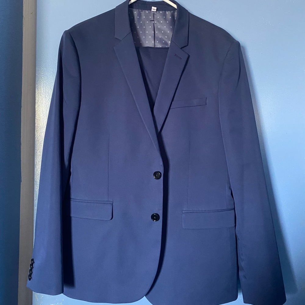 SET Express Men's Navy Suit Jacket and Pants